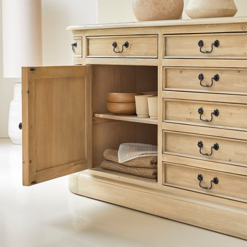 Tikamoon Grenen buffetkast 225 cm - Naturel - vtwonen shop