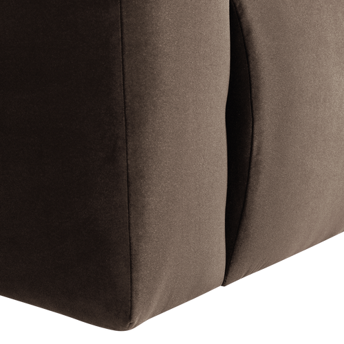 WOOOD 1-zits bank arm links Mojo Base - Velvet - Bruin - 74x105x97