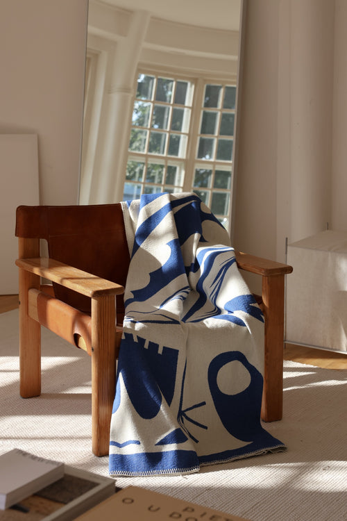 noo.ma LINO Katoenen deken - Blueberry Pie - vtwonen shop