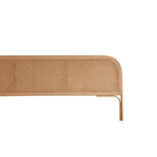Tikamoon Hoofdbord van gevlochten rotan 180 cm - Naturel - vtwonen shop