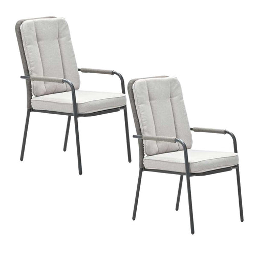 Garden Impressions tuinstoel Aleria taupe - 2 stuks - vtwonen shop