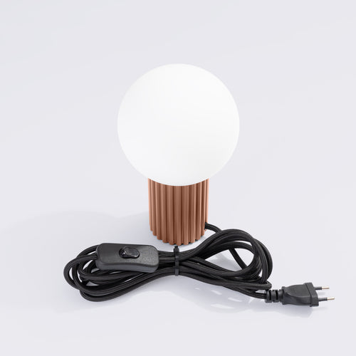 Sollux Lighting Tafellamp HALO mokka - 12x12x19cm