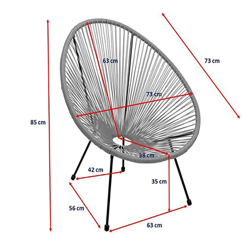 Kare Design Tuinmeubilair Acapulco Mono roze