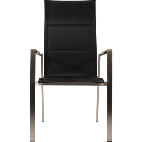 Lesli Living bistrostoel hoge - zwart - 59x66x109cm - set van 4