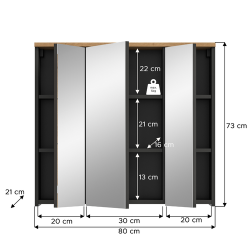 Calicosy - Hangend ENO - 80x21x73 cm