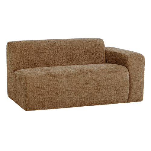 WOOOD 1,5-zits bank arm rechts Mojo Base - Wollig - Honinggeel - 74x145x97