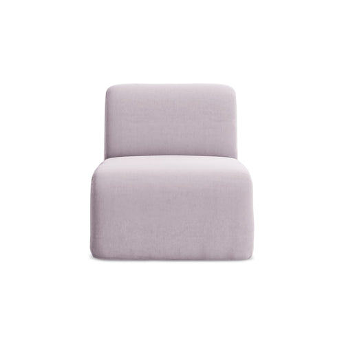 LaMiaSofa Bankmodule midden Cervo - velours - lavendel - 70x94x75