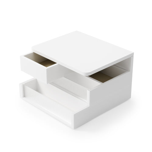 Umbra opbergdoos Malibu - 24 x 24 x 15 cm - wit