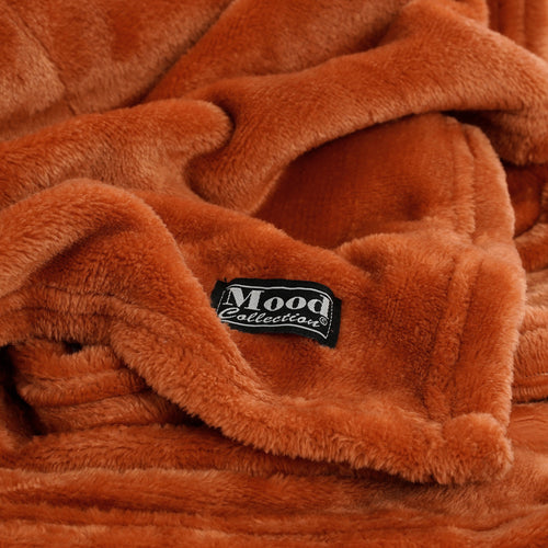 In The Mood Collection Famke Fleece Plaid - L180 x B130 cm - Terra - vtwonen shop