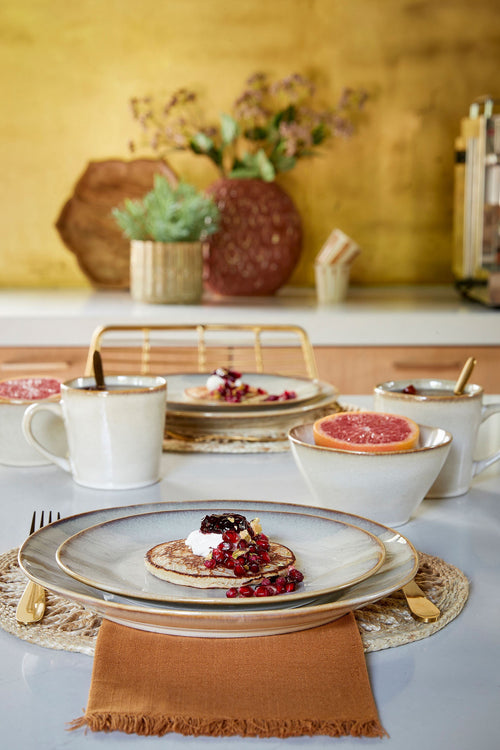 Mica Decorations Racco Serviesset 4 Persoons - Steengoed - Beige - vtwonen shop