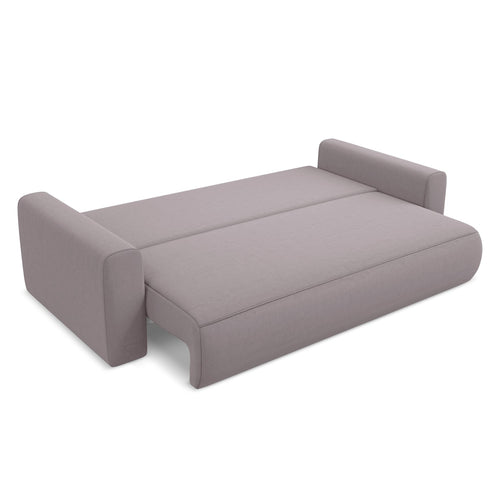 LaMiaSofa 3-zits slaapbank Perugia - velours - lavendel - 238x105x82