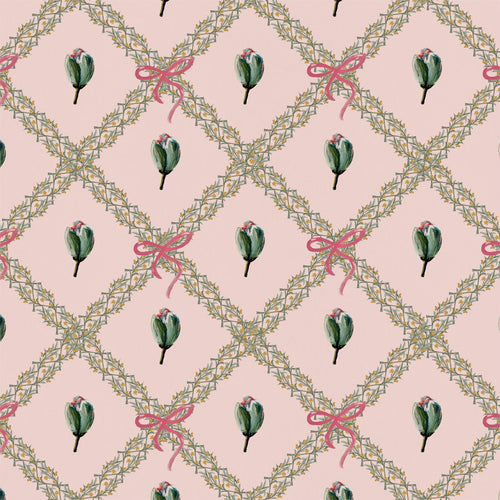 Catchii Behang Bowie Bow Tie licht roze - vtwonen shop