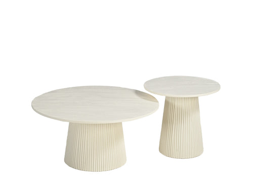 Livingfurn salontafel Patrice - 80cm - beige
