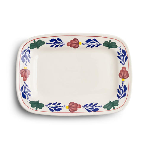 Royal Boch Boerenbont schaal rechthoek - 25x18cm
