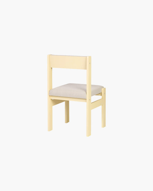 noo.ma Kini eetkamerstoel - Butter Yellow & Oatmilk Beige