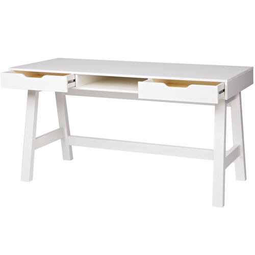 WOOOD bureau Nikki - Grenen - Wit - 75x140x62 - vtwonen shop