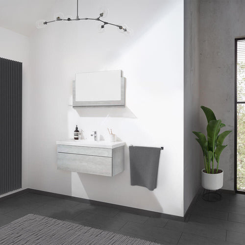 Home Deluxe Badkamermeubelset WANGEROOGE Grijs M