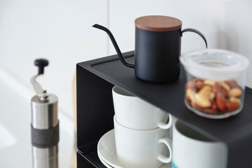 Yamazaki Smal Stapelbaar Keukenrekje - Tower - Zwart - vtwonen shop