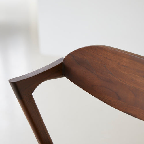 Tikamoon Stoel van donker massief teakhout en stof - Bruin - vtwonen shop