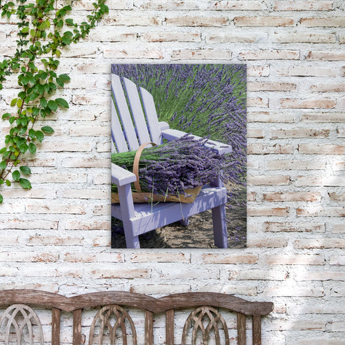 Art for the Home Buitencanvas - Lavendel Stoel - 70x50cm