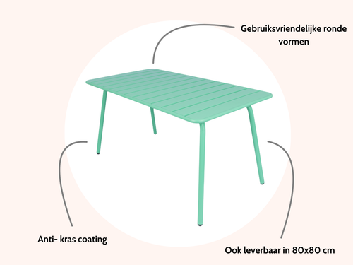 MaximaVida metalen tuintafel Max 150 x 80 cm cactus - vtwonen shop