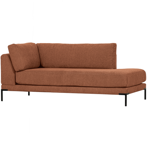 vtwonen lounge bank element rechts Couple - Polyester - Rust Melange - 89x100x200 - vtwonen shop