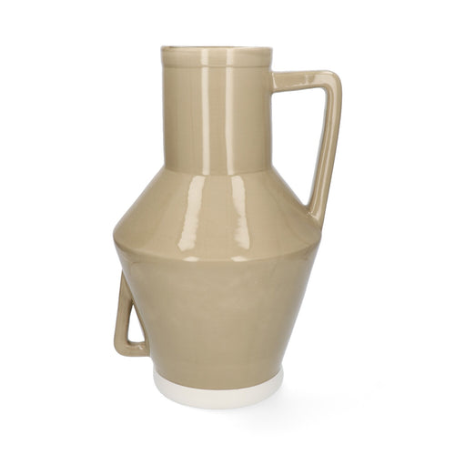 Return to Sender Vaas 45 cm taupe met handvat