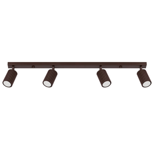 Sollux Lighting Plafondlamp KARBON 4L bruin - 81x6,5x16,5cm