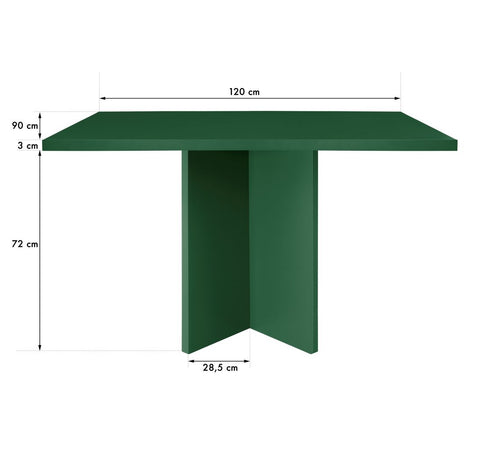 Really Nice Things - eettafel Mathilda - MDF - rechthoekig - 120x90 cm - ceder - vtwonen shop