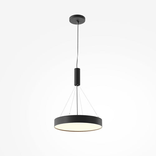 Maytoni plafondlamp Zon - Zwart - 40x40x6 cm