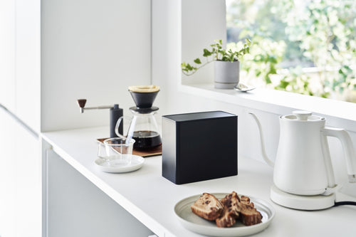 Yamazaki Koffiefilterhouder - Tower - Zwart - vtwonen shop