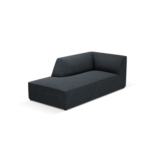 Cosmopolitan Design - Linker meridiaan Siena ribfluwelen zwart - 181x93x69cm