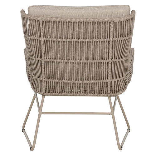 WOOOD loungestoelen tuin Grace - Staal/Touw - 81x75x70 - Set van 2