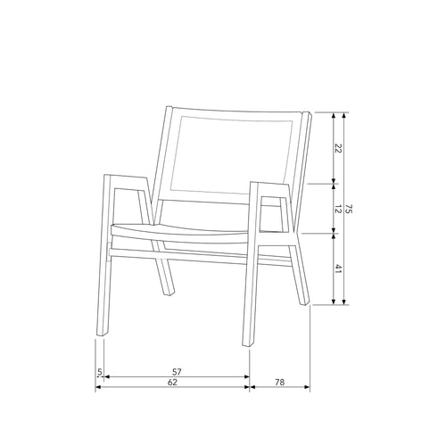 WOOOD tuin fauteuil Pem - Aluminium - Naturel - Set van 2 - vtwonen shop