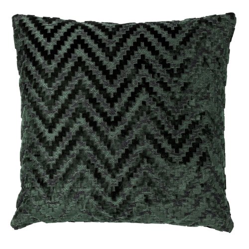 NANCY | sierkussen 45x45 cm | Mountain View | donkergroen | Hoii | met duurzame kussenvulling