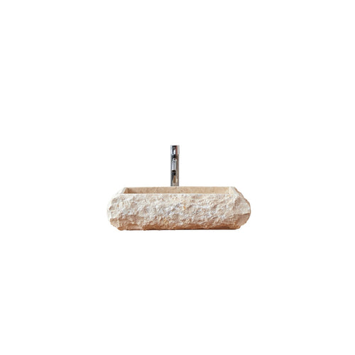 Tikamoon Marmeren waskom in cream b. 50 cm - Beige