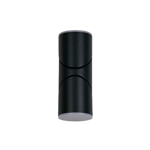 Searchlight Soho LED Buiten Up Down Wandlamp, Zwart