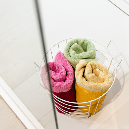 Ona - Badhanddoek 70x140cm sunny yellow Pixie - Set van 2