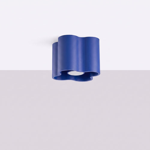 Sollux Lighting Plafondlamp OVIO 1 ultramarijn GU10 - 12x12x10cm