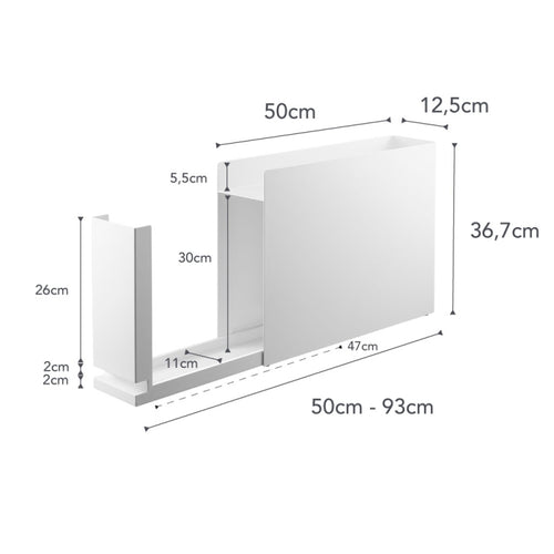 Yamazaki Kruidenrek Uitschuifbaar - Tower - Wit - vtwonen shop