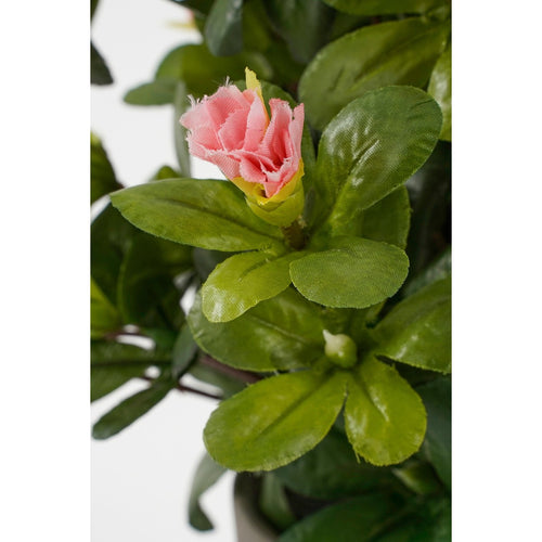Mica Decorations Azalea Kunstplant in Bloempot Stan - H31 x Ø26 cm - Perzik