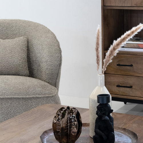 Giga Meubel Fauteuil Marianne - Bouclé - Taupe