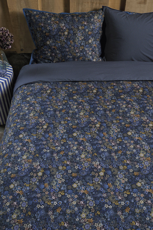 Pip Studio  Tutti I Fiori - 200 x 200/220 cm - Donkerblauw - vtwonen shop