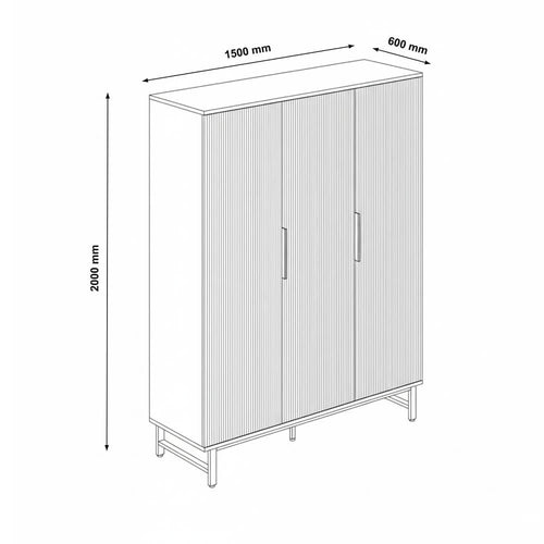 HOME DELUXE kledingkast NYLA - 150 x 200 cm