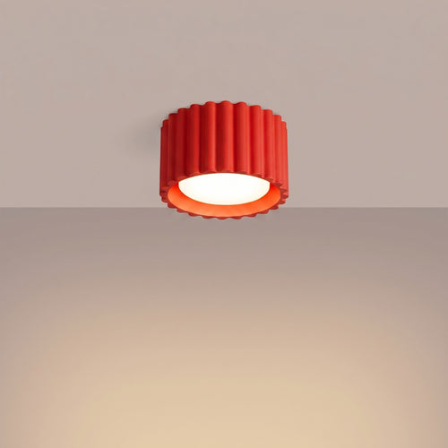 Sollux Lighting Plafondlamp AURA 1 rood Gx53 - 10x10x6cm