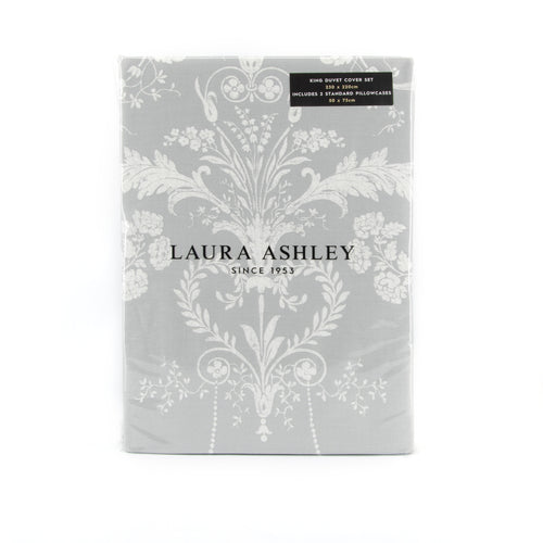 Laura Ashley Dekbedovertrek lits-jumeaux incl. 2 kussenslopen Josette Steel 230cm x 220cm - vtwonen shop