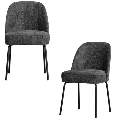 BePureHome eetkamerstoelen Vogue - Velvet - Mountain - Set van 2 - vtwonen shop