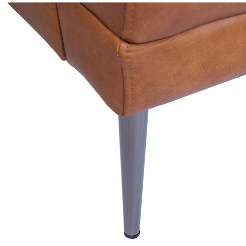 Furnhouse 3-zitsbank Soul - Cognacbruin - Leer - 90x195x88