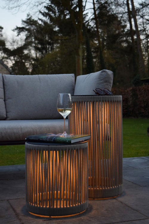 Lucide vloerlamp PINGI - Geïntegreerde LED - Taupe