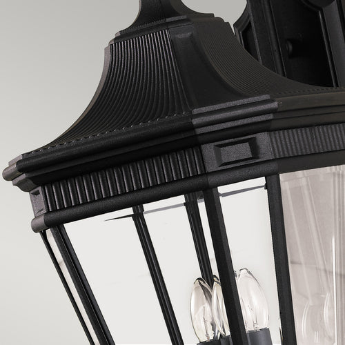 Elstead Cotswold Lane - 3-lichts grote wandlantaarn voor buiten zwart IP44, E14